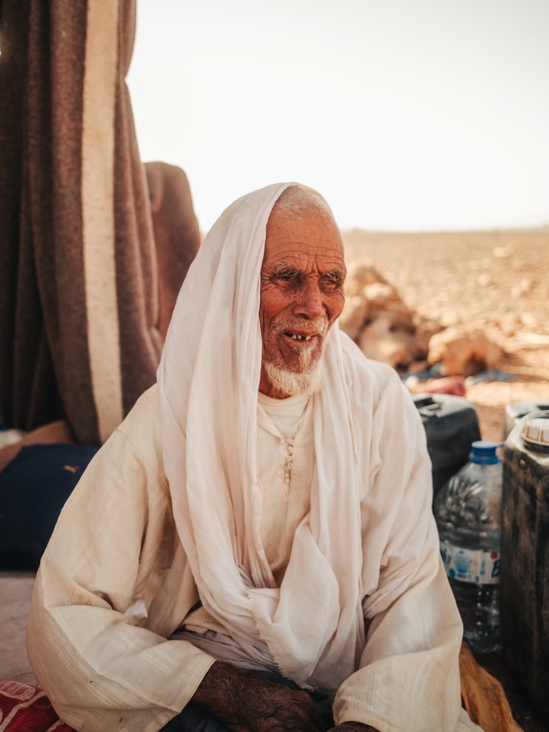 Elder Nomad in White Turban in the Sahara Caravan gallery.